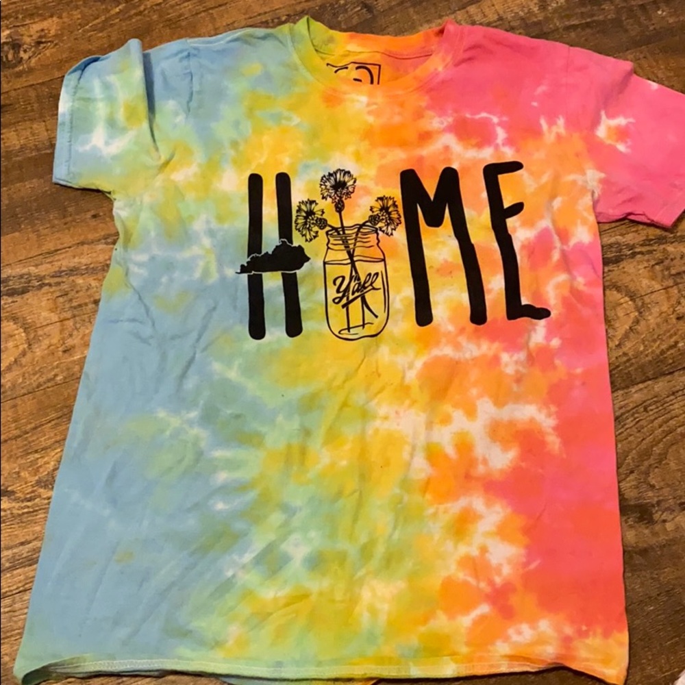 Tie dye home y’all shirt